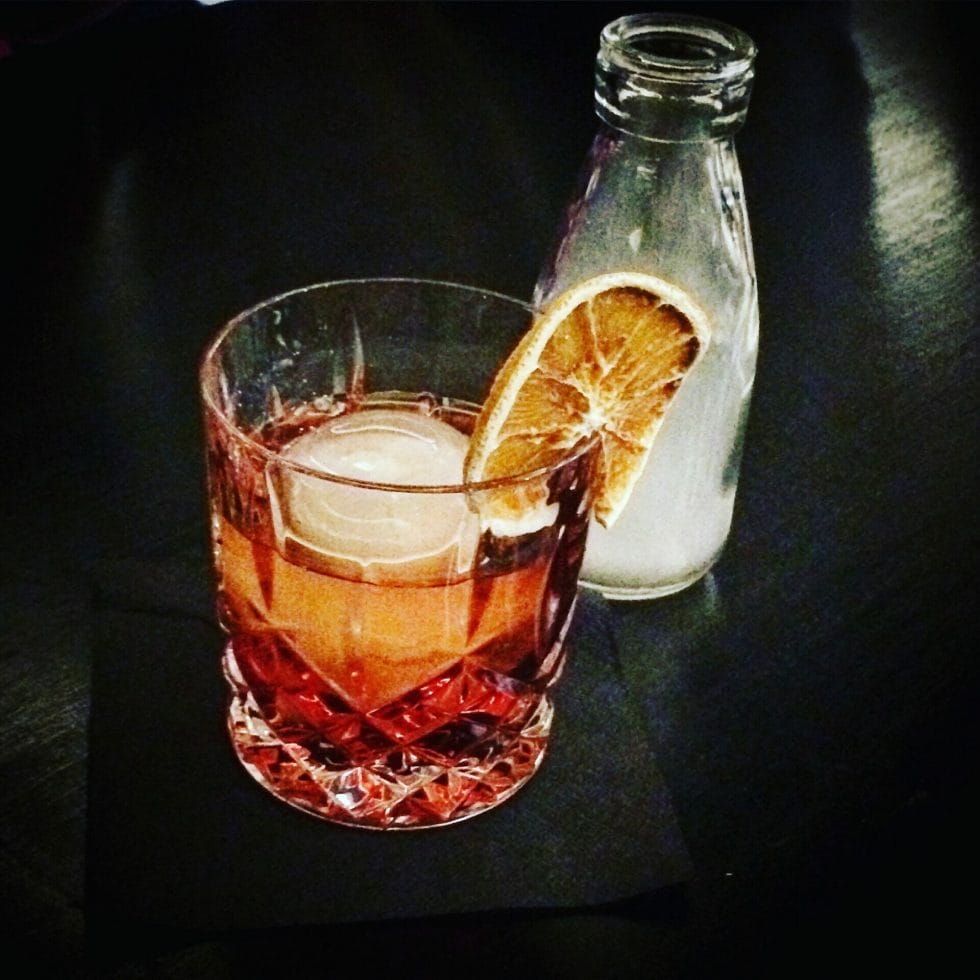 Smoked Negroni - Sober September on What's Katie Doing? blog