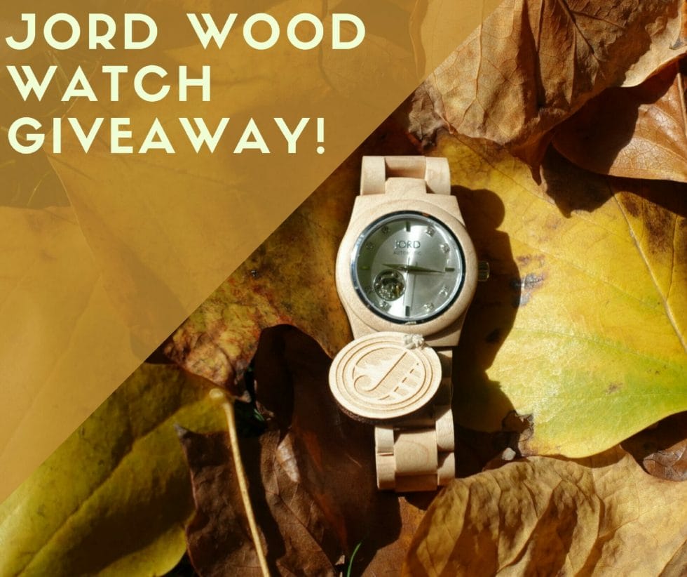 JORD Wood Watch giveaway on What's Katie Doing? blog
