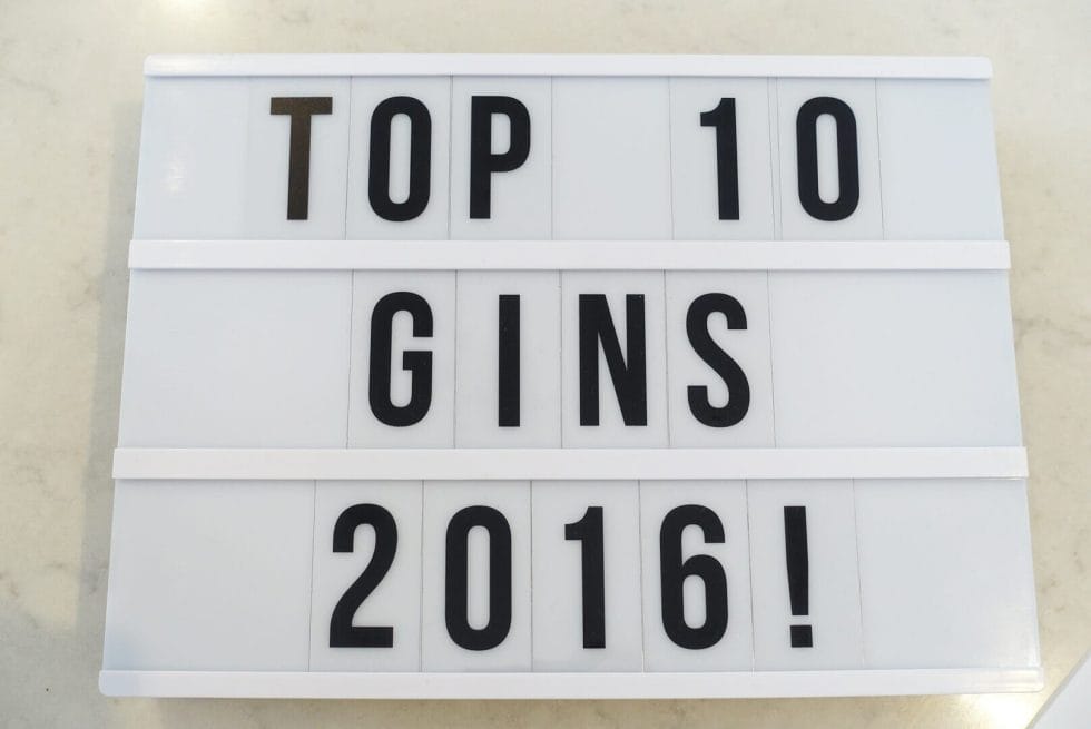 Top gins 2016 on What's Katie Doing? blog