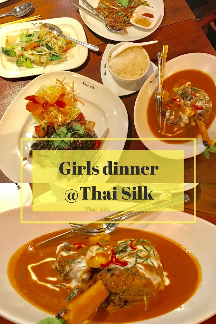 Girls dinner @ Thai Silk on What's Katie Doing? blog