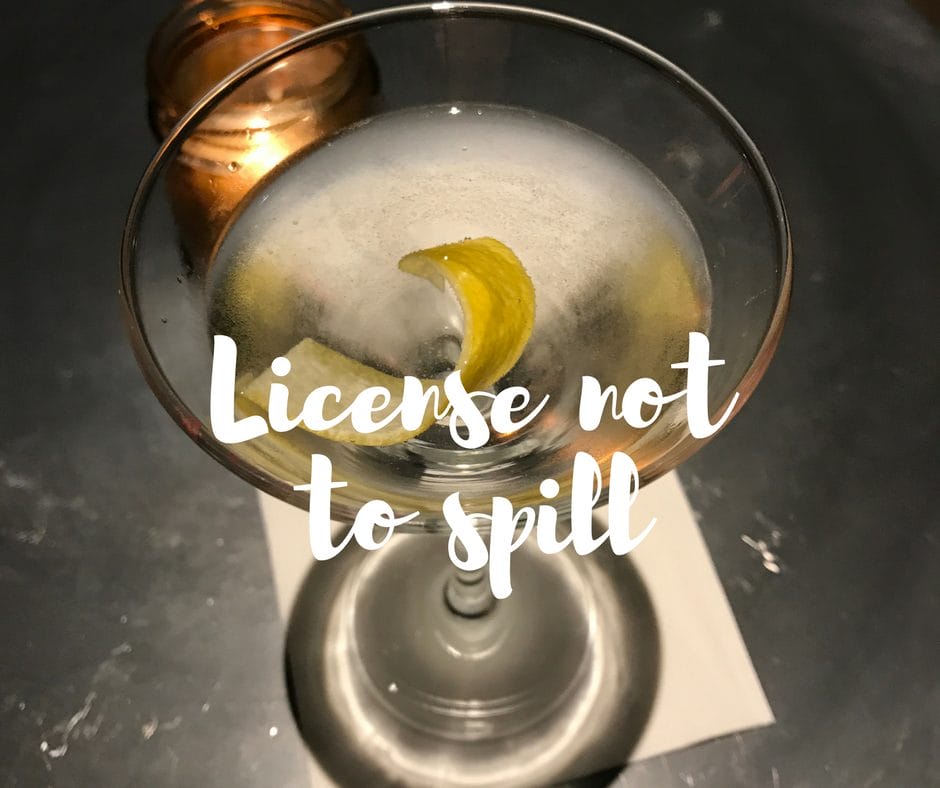 License not to spill on What's Katie Doing? blog