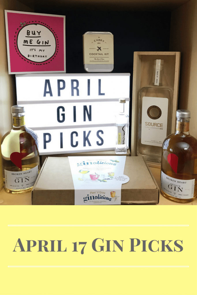 April gin picks on What's Katie Doing? blog