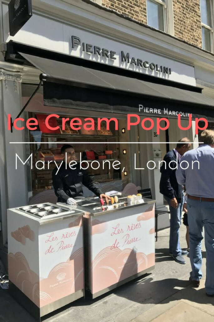 Pierre Marcolini pop up ice cream shop on What's Katie Doing? Blog