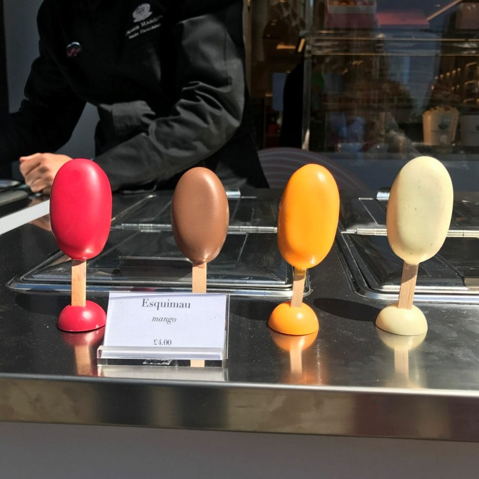 Pierre Marcolini pop up ice cream shop on What's Katie Doing? Blog