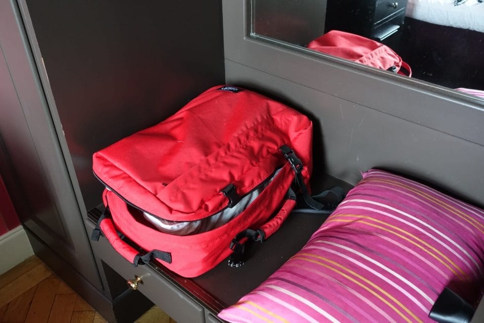 Cabin Zero making hand luggage easy on What's Katie Doing? blog