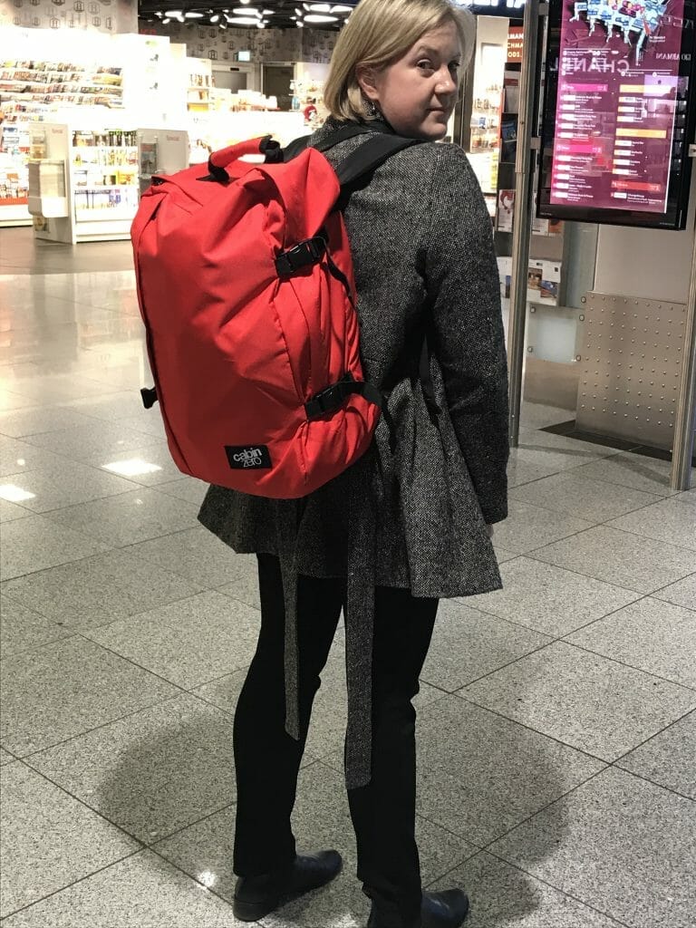 Cabin Zero making hand luggage easy on What's Katie Doing? blog