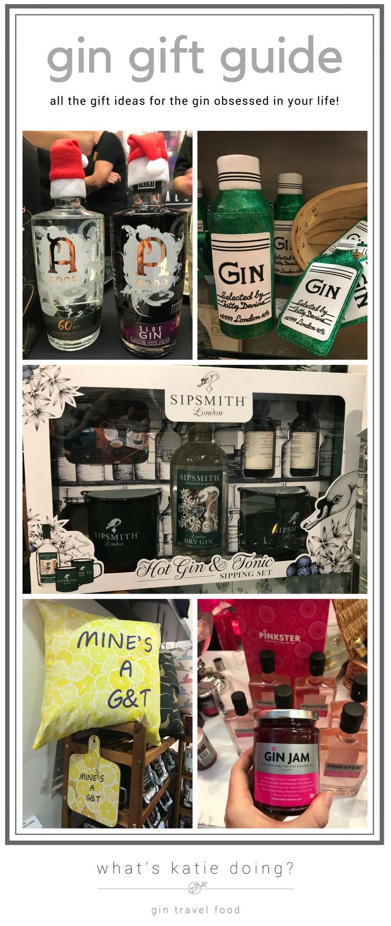 gin gift guide on What's Katie Doing? blog - everything you need for the gin obsessed in your life!