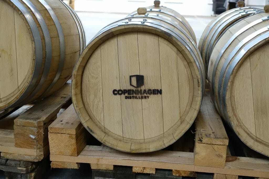 Copenhagen distillery barrel