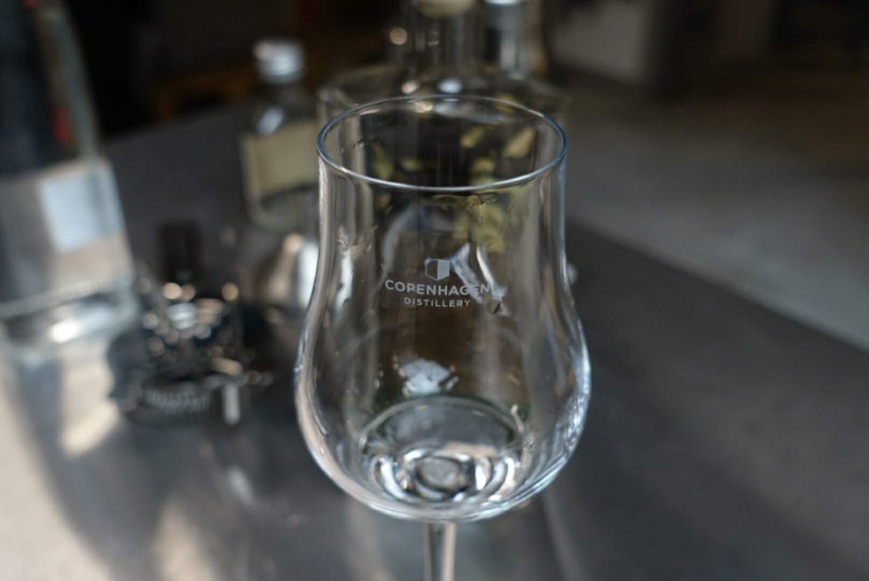 Copenhagen Distillery tasting glass
