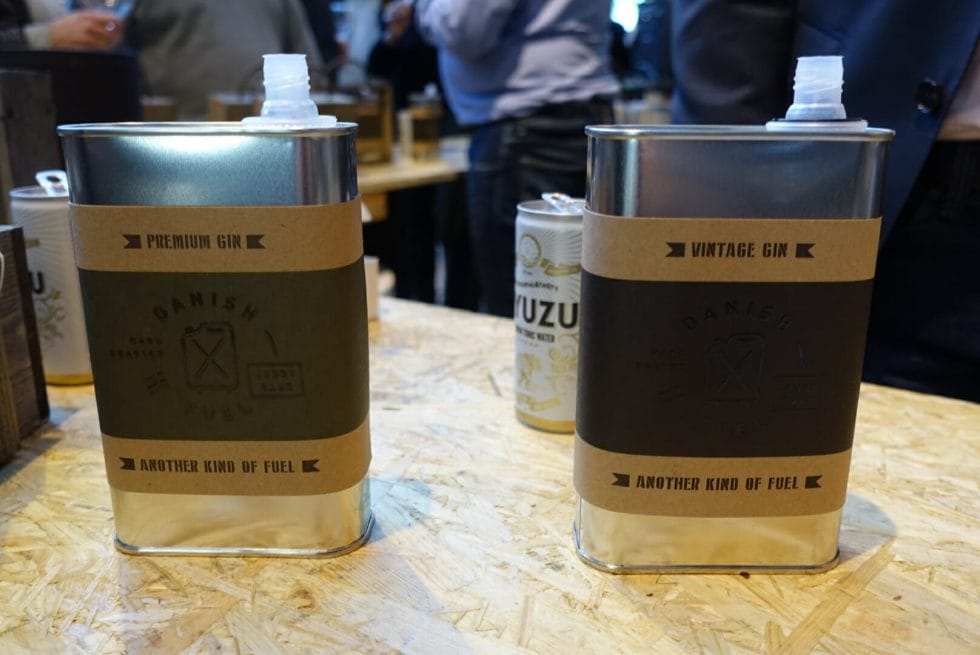 Danish Fuel gin served in cans!