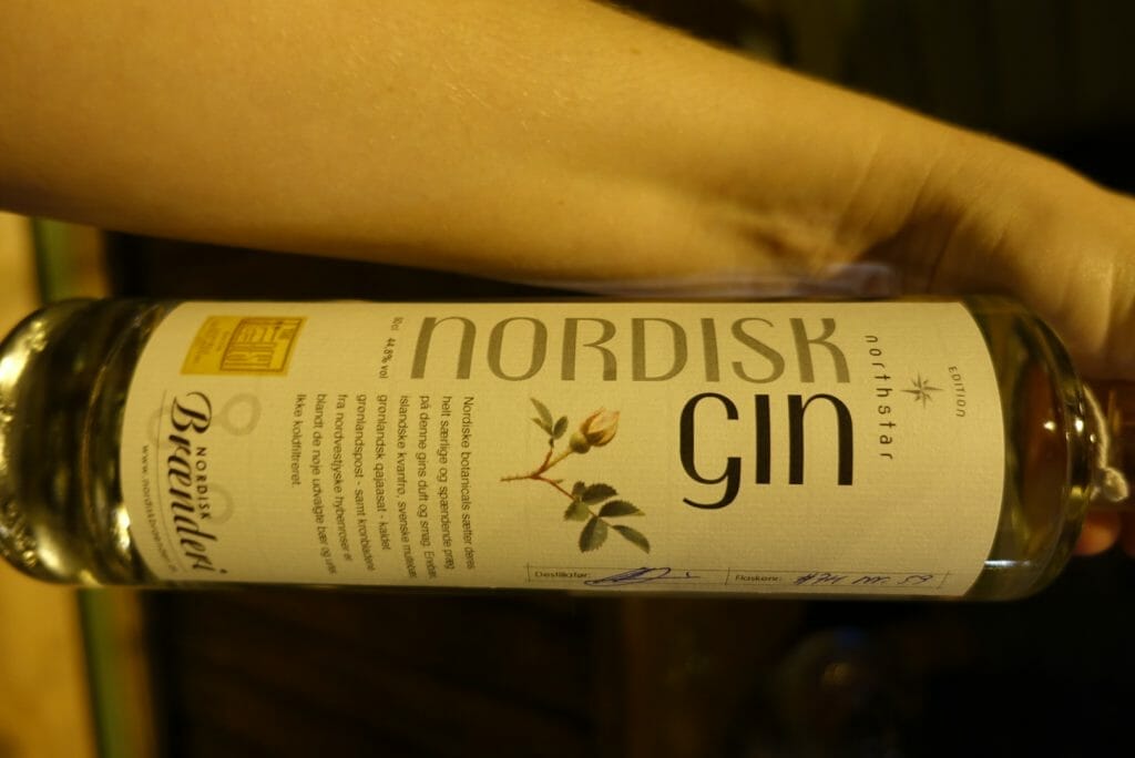 Close up of the Northstar gin