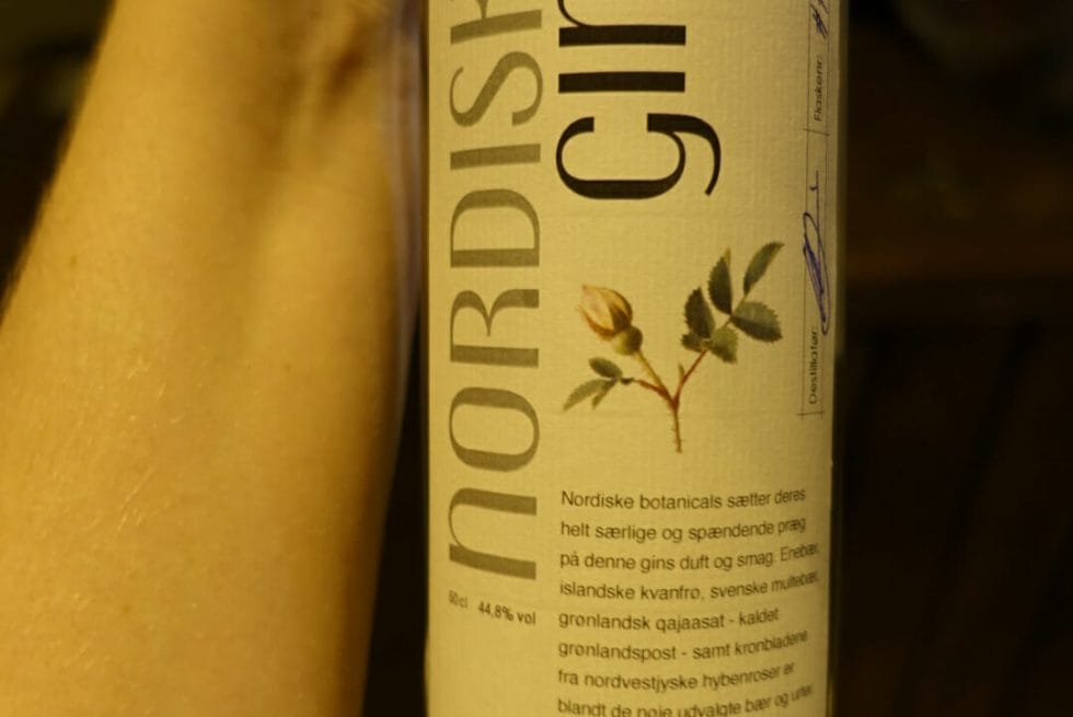 Close up of the Northstar gin