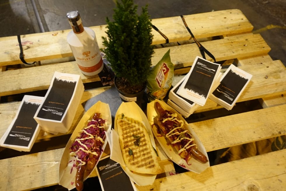 Hot dogs at the Copenhagen Gin Festival