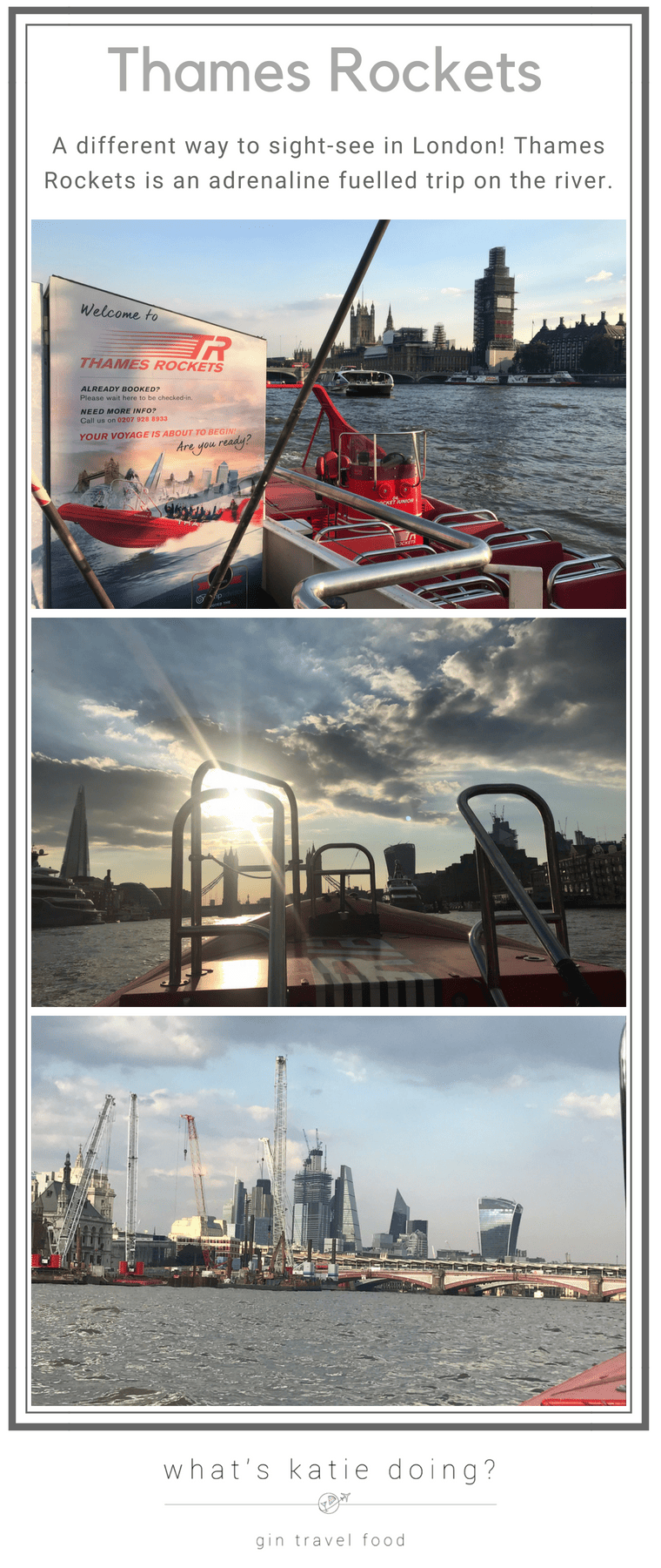 Thames Rockets - an alternative way to sigh-see in London
