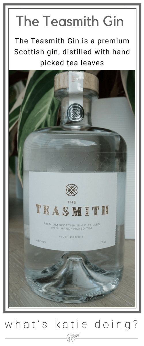 The Teasmith Gin, a premium Scottish gin distilled with hand-picked tea