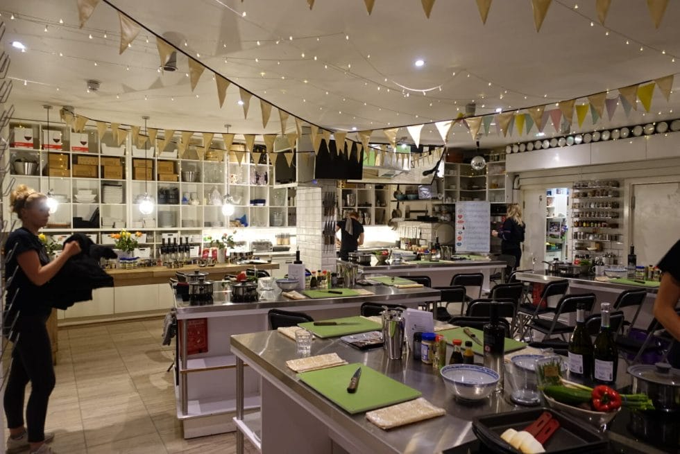 The Avenue Cookery School main space