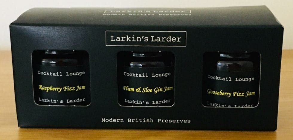 Gin jams from Larkin's Larder on What's Katie Doing? blog