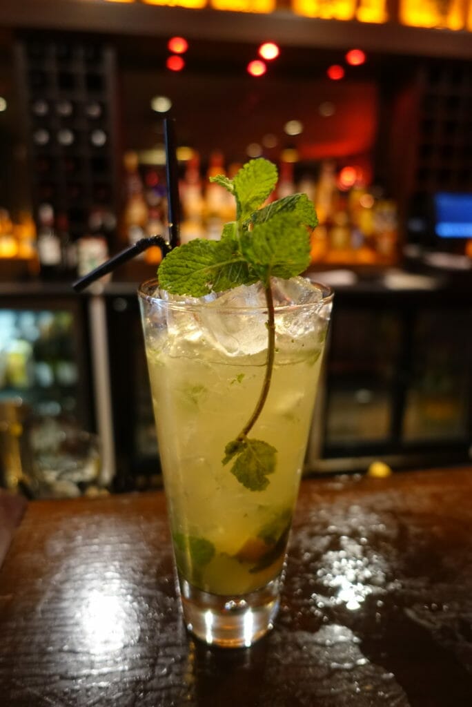 Tamashii Mojito cocktail on the bar