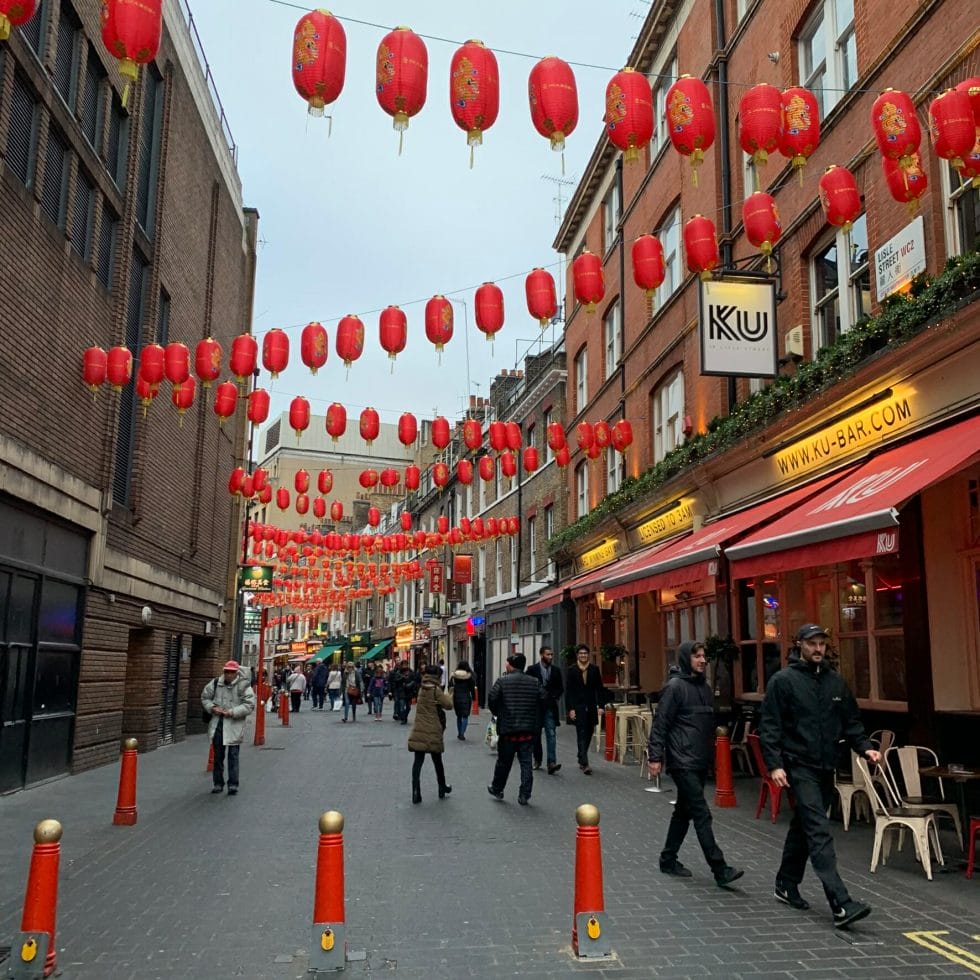 China Town views on the Dim Sum tour of London