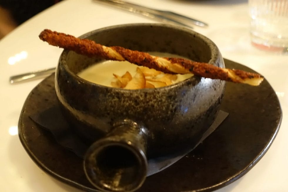 The Jerusalem artichoke soup