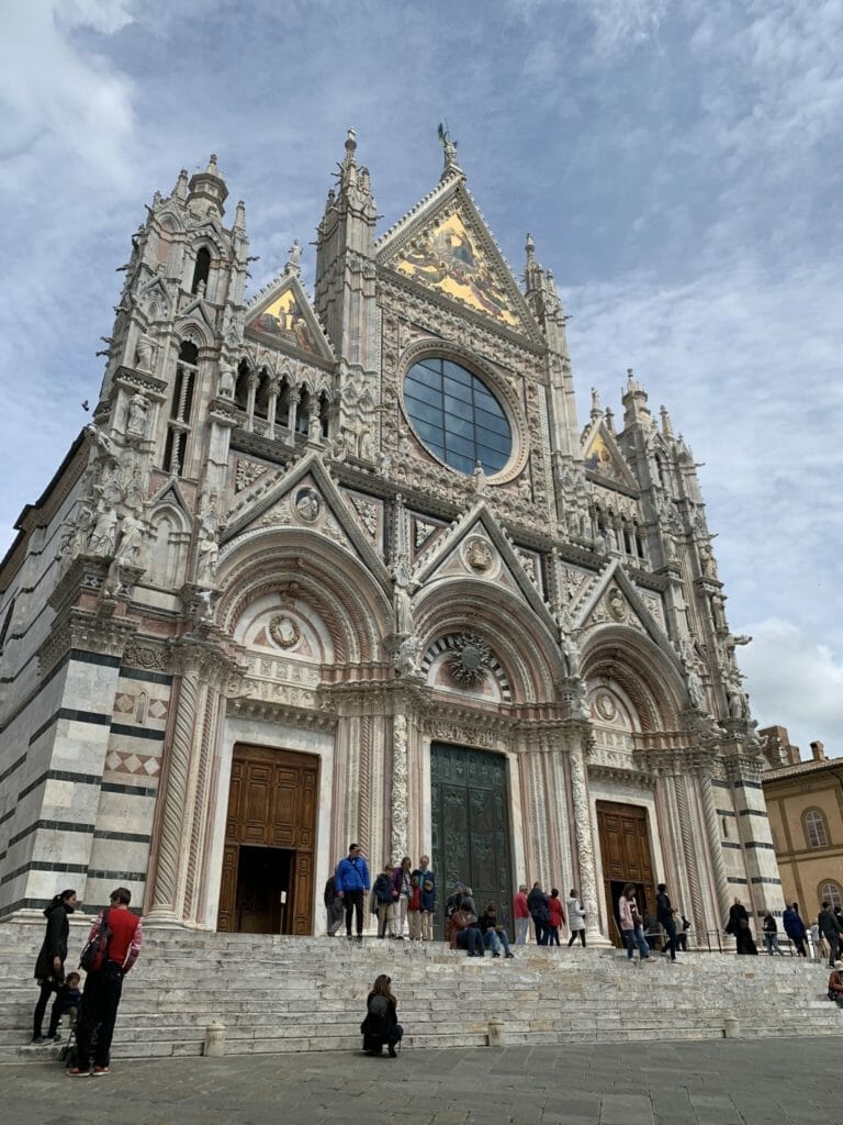 The front facade of the Cathedral