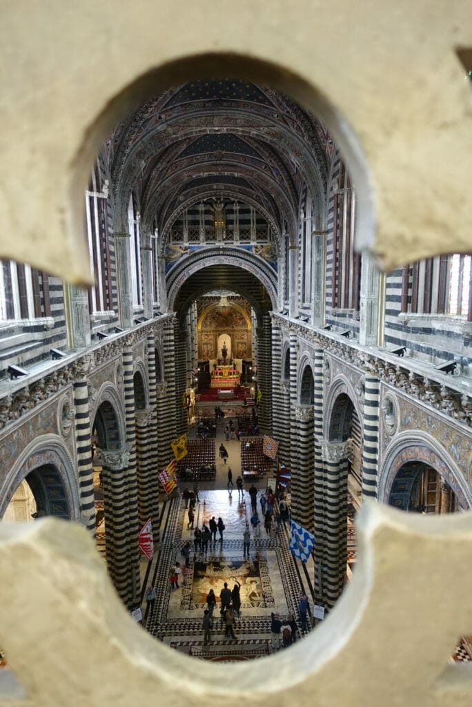 View looking down the Cathedral nave