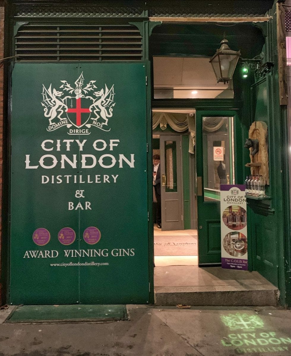 city of london distillery tour