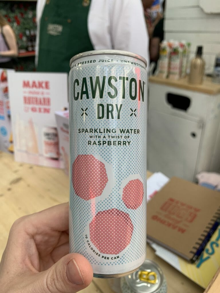 Cawston Dry sparkling water with a twist of raspberry