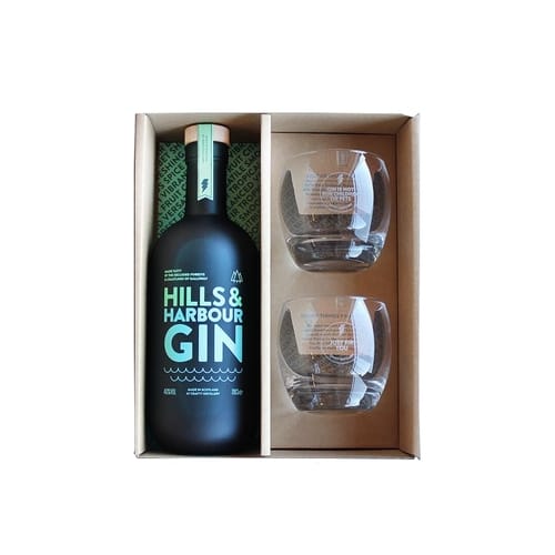 Hills & Harbour gin gift set