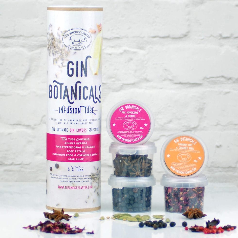 The Smokey Carter gin botanicals infusion tube