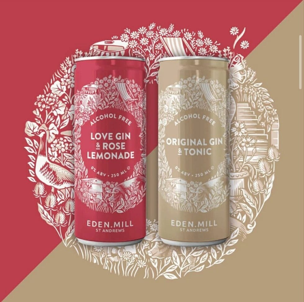 Eden Mill Love Gin & Rose Lemonade alcohol free can