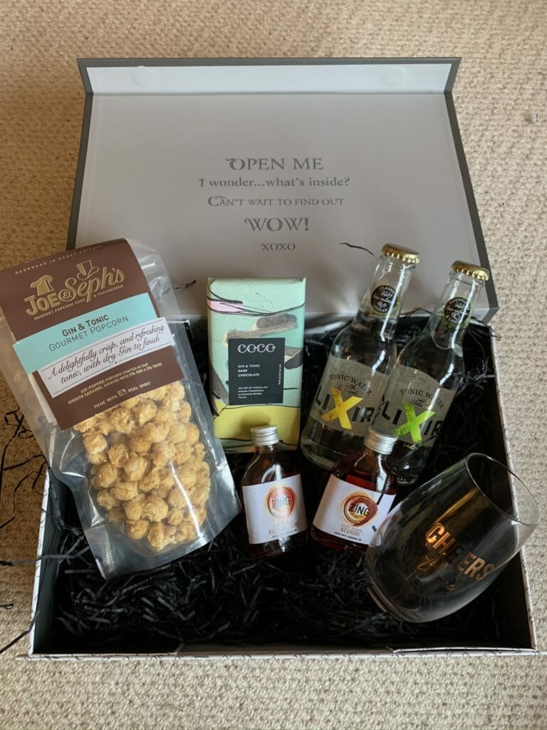 Gin Cocktail gift box from the Gifted Food Co