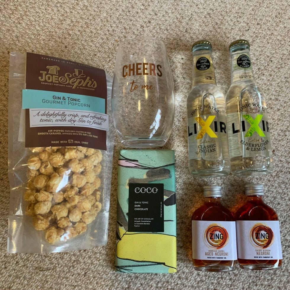 A great night in with the Gin Cocktail box from the Gifted Food Company