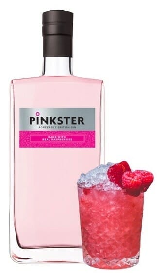 Pinkster bottle and Gin & Jam cocktail