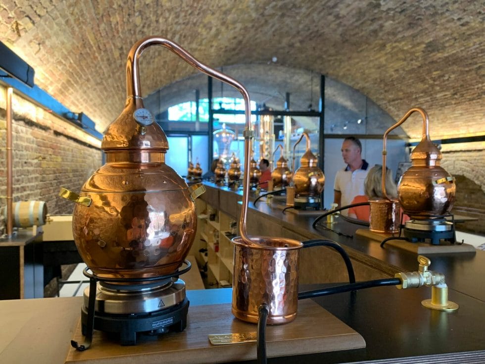 Mini still at 58 gin distillery and gin making experience