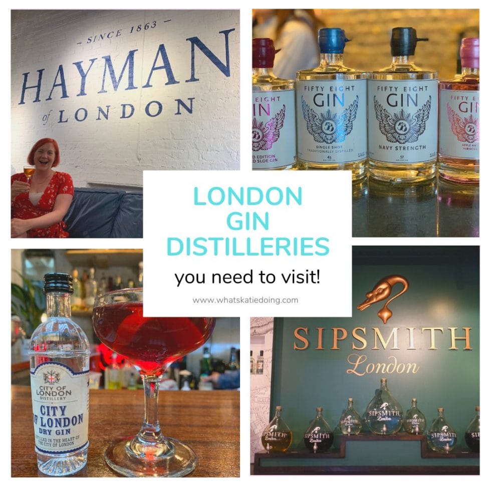London Gin Distilleries you need to visit on What's Katie Doing?