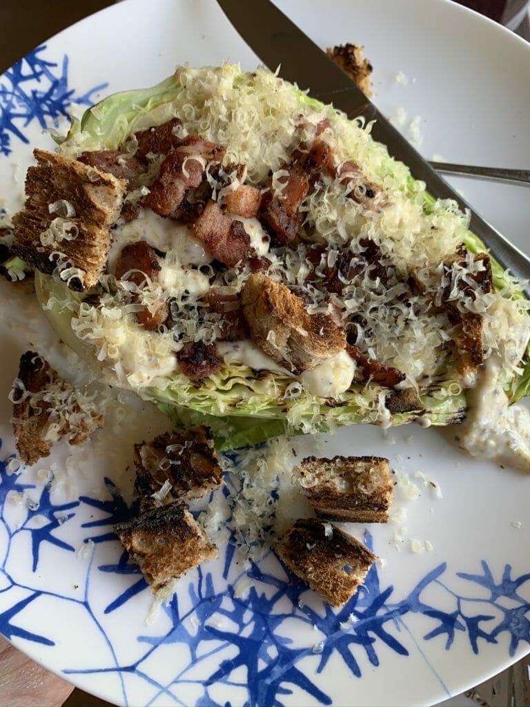 Grilled cabbage from my Crosstown Collective box