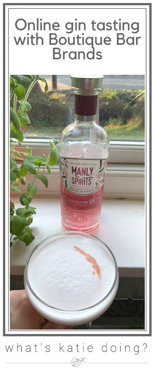 Online gin tasting of Manly Spirits Lilly Pilly gin