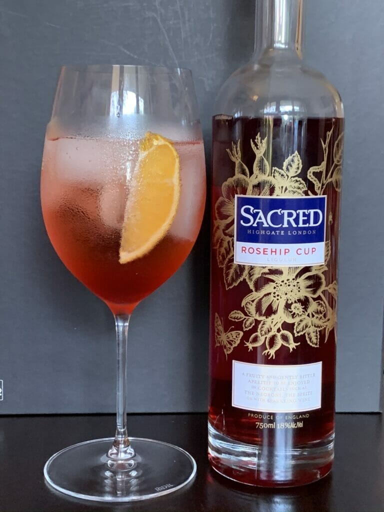 Sacred Rosehip Cup and spritz