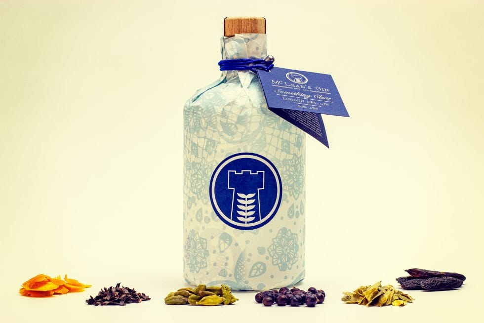 Something Clear from McLeans gin with botanicals
