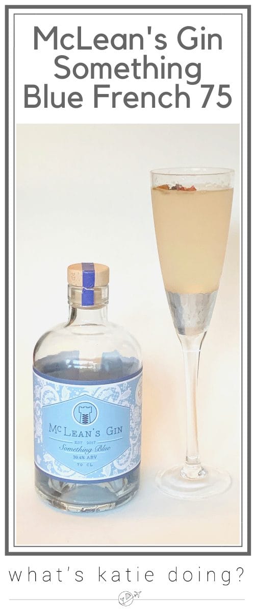 McLean's Gin Something Blue French 75 cocktail