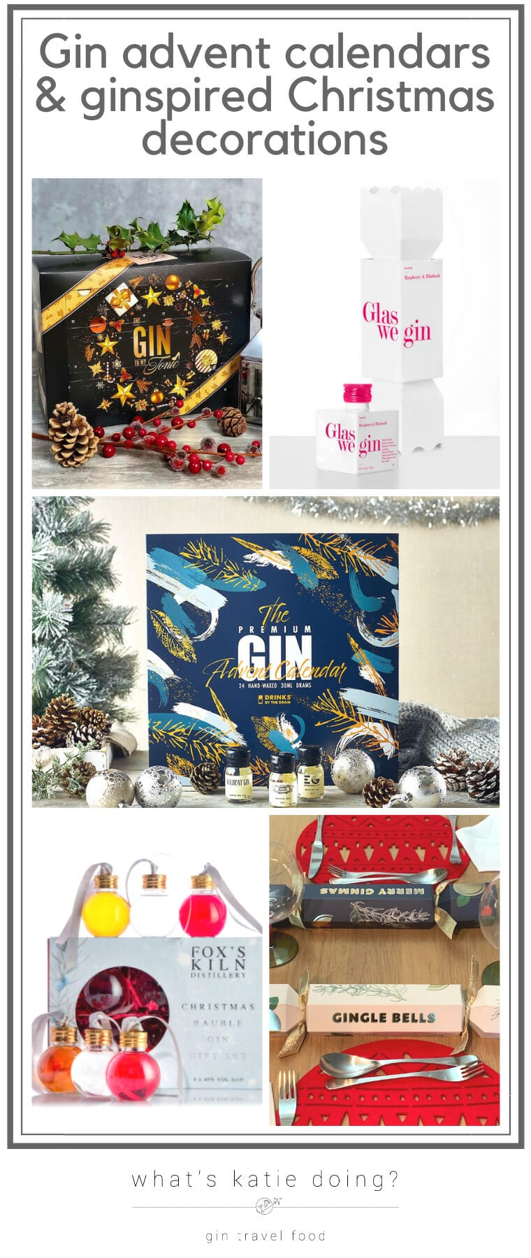 Gin advent calendars and gin-inspired Christmas decorations
