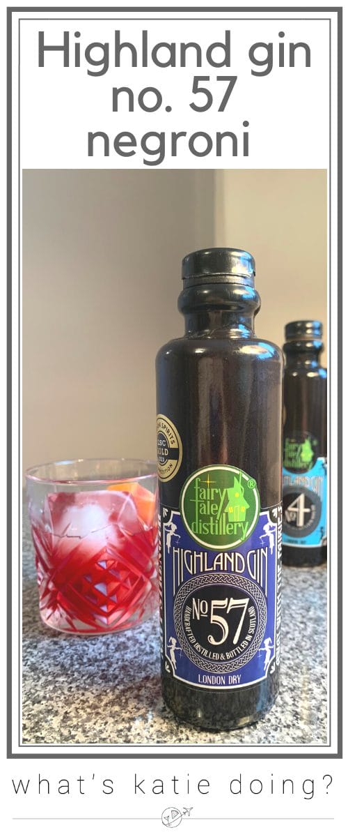 Highland gin no. 57 negroni, Fairytale distillery