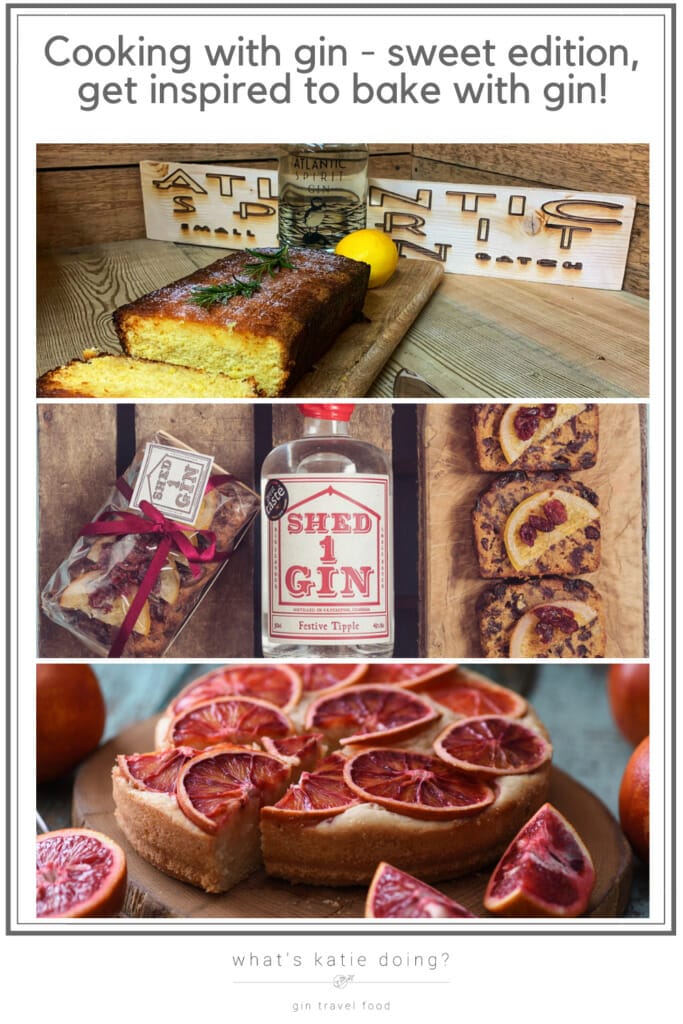 Cooking with gin - sweet edition, get inspired to bake with gin!