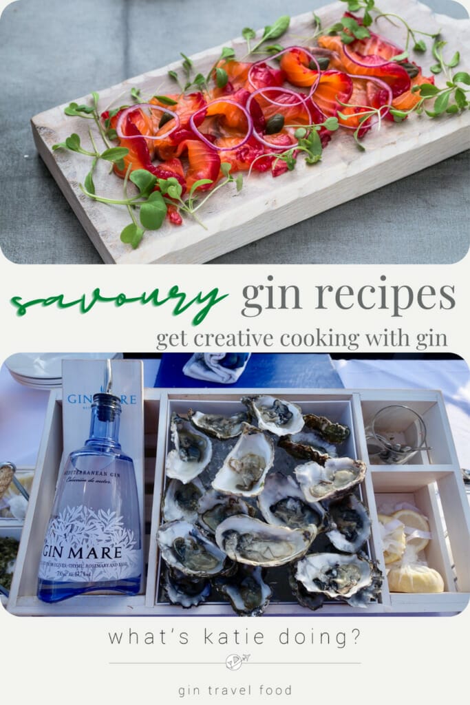 Cooking with gin: savoury edition, recipes for cooking savoury dishes using gin