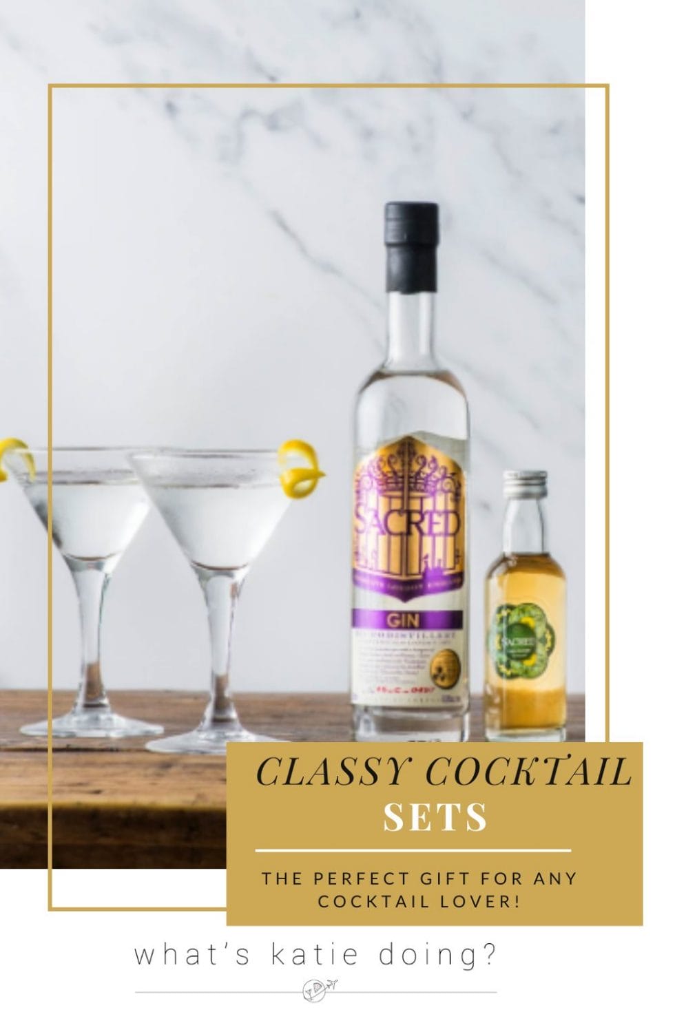 Classy cocktail sets - the mini martini bundle with Sacred Gin