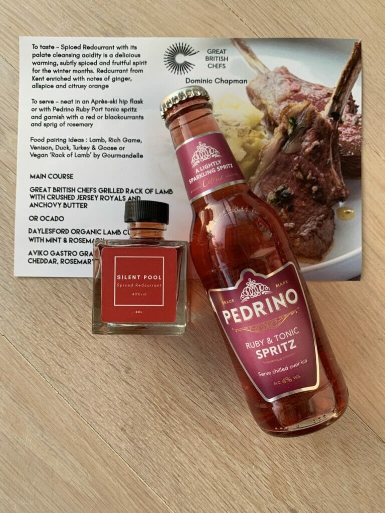 Pair the Spiced Redcurrant gin and Pedrino tonic spritz with lamb or game