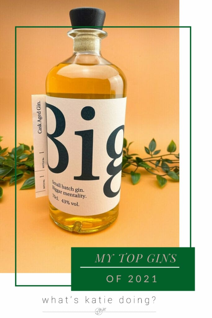 My Top Gins of 2021 - Biggar French Oak cask aged gin